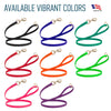 Viper Pebble Emboss BioThane Dog Leash with Solid Brass Hardware