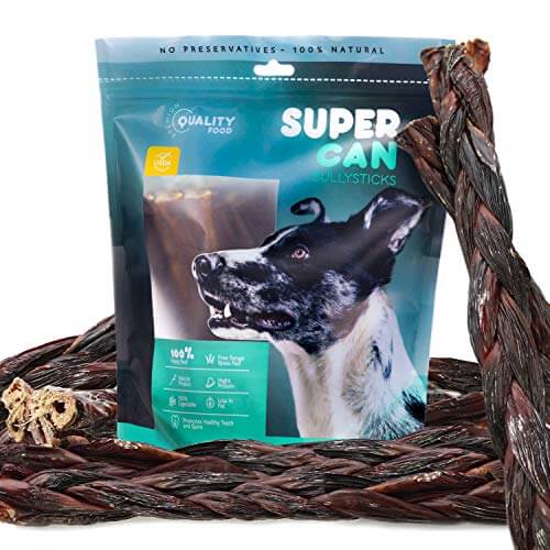 12 Beef Braided Gullet Sticks (4-Pack)