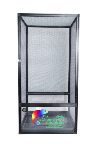 Size 24: Reptile Hybrid Cage, 24x24x48 FREE WIFI Temp&Humidity Sensor included!