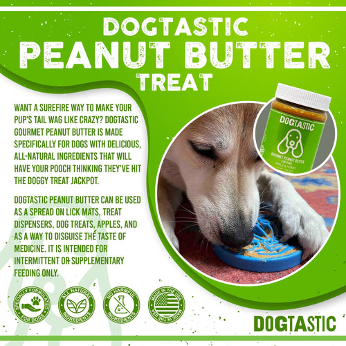 Dogtastic Gourmet Peanut Butter for Dogs - Pumpkin & Flax Seed Flavor - 50% off