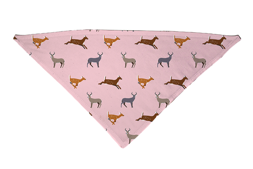 Wild Deer Pink Dog Bandana