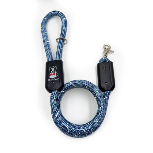 Rope Leash - Rainbow Reflective
