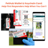 PetHub QR Pet ID Wallet & Keychain Card – Emergency Backup for Your Pet