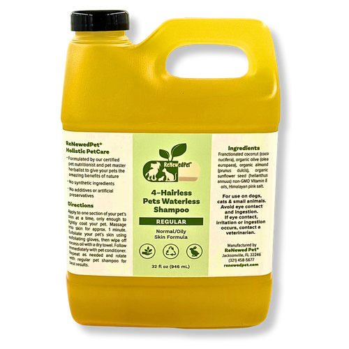 4-HAIRLESS PETS REGULAR WATERLESS SHAMPOO