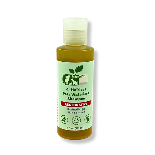 4-HAIRLESS PETS RESTORATIVE WATERLESS SHAMPOO
