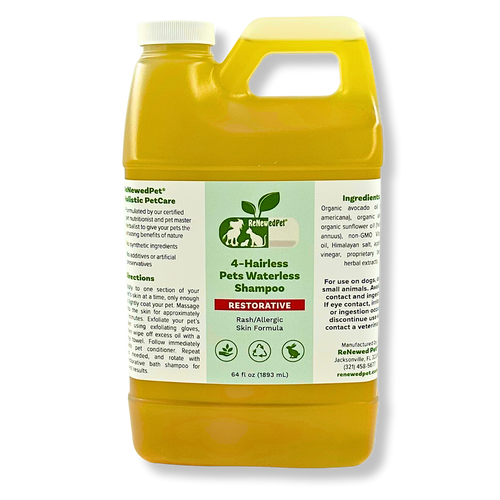 4-HAIRLESS PETS RESTORATIVE WATERLESS SHAMPOO