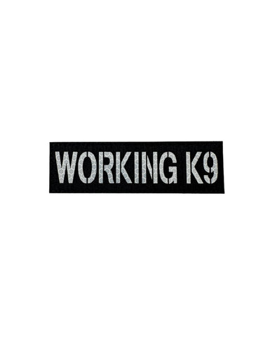 Working K9 Laser Cut Reflective Morale Patch