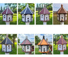 Extra Large Amish-Made Poly Birdhouse with 6 Nesting Compartments – Weatherproof Outdoor Birdhouse
