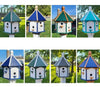 Extra Large Amish-Made Poly Birdhouse with 6 Nesting Compartments – Weatherproof Outdoor Birdhouse
