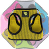 EcoBark Step In Dog Harness - XXXS to Small Breeds- Reflective Soft Mesh Harness for Teacup, Small Dogs and Puppies / Yellow Sport