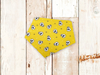 Yellow Skulls Dog Bandana
