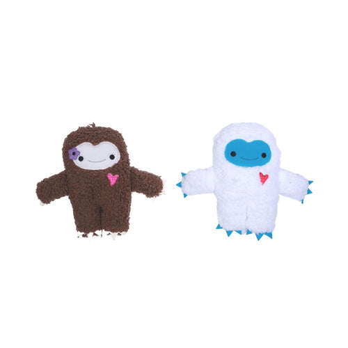 Yeti & Snowman Plush Dog Toy Gift Set – with Squeaker & Crinkle Paper for Fun Play