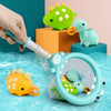 Bath Toy Dinosaur Fishing Fishing Toy Can Spray Water Pinch Called Fishing Net