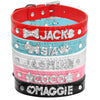Personalized Cat Rhinestone Puppy Small Dogs Collar