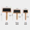 Wood Handle Slicker Brush for Dogs and Cats