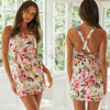 Printed Sling Back Cross-Tie Fashion Dress