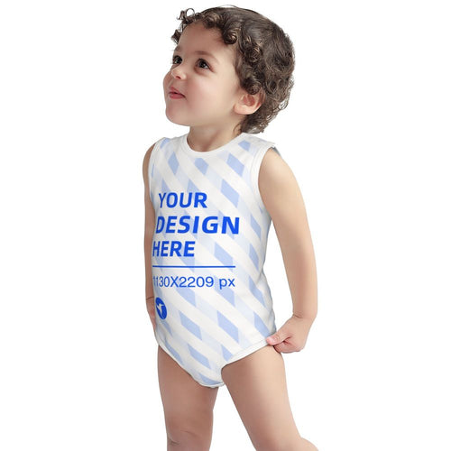 Create Your Own Soft And Skin-friendly Baby Cotton Sleeveless Romper