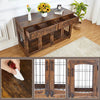 Dog Crate Furniture with Openable Partition