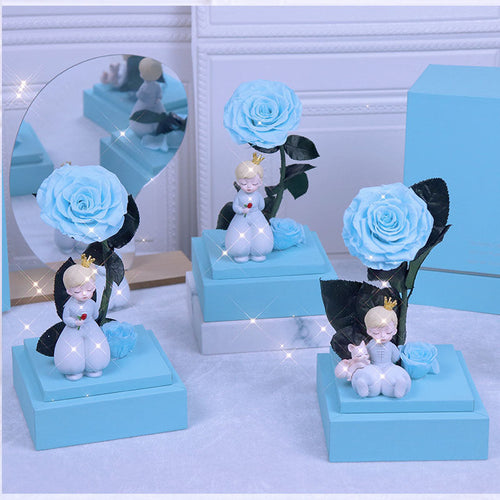 The Little Prince Eternal Life Flower Transparent Acrylic Gift Box