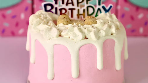 Dog Cakes | Dog Birthday Cakes | 4 Inch Drip Cake