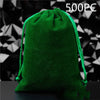Flannel Drawstring Jewelry Solid Drawstring Pocket