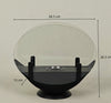 Alcohol Fireplace Lamp Indoor Real Fire Heating Atmosphere Desktop Oval