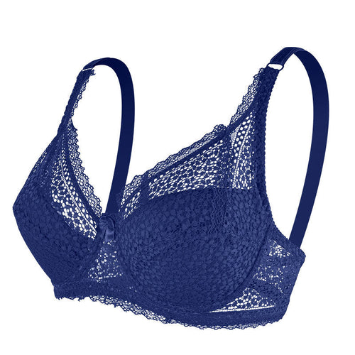 European And American Women's Plus Size Lace Bra