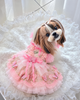 Handmade Butterfly Tulle Pet Dress Pink Yellow