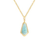 925 Silver Relief Tianhe Stone Double-sided Pendant