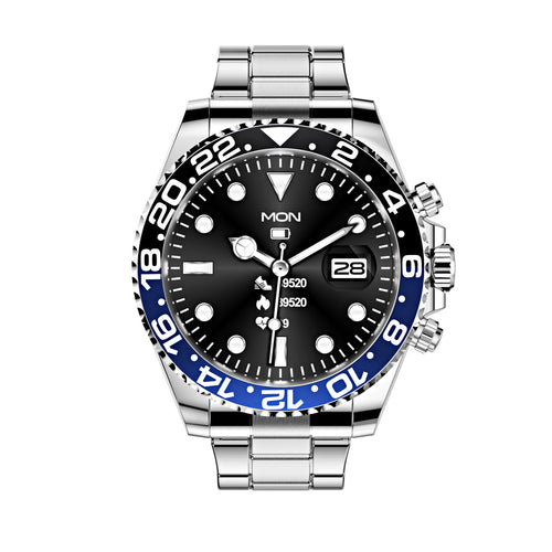 Smart Watch Stainless Steel Green Water Ghost