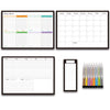 Calendar Magnetic White-board Wall Sticker Learning Schedule Refridgerator Magnets Message Board