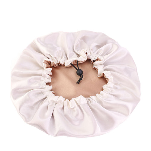 Double color lace night hat