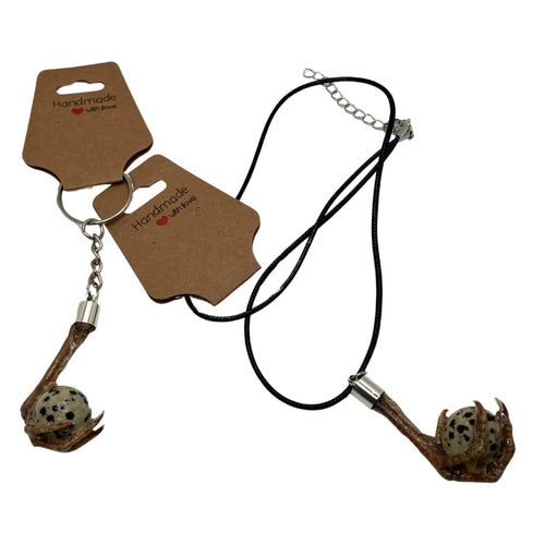 Quail Feet Necklace and Chain