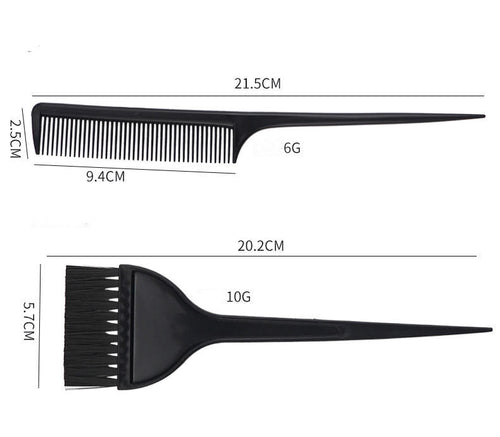 Hair Color Tool Set 11 Pieces Hair Salon Comb Brush Disposable