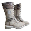 Winter High Square Heel Round Head Sewing Line Plus Size Martin Boots