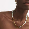 Gold Stitching Copper-plated Gold Stylish Elegant Necklace Bracelet