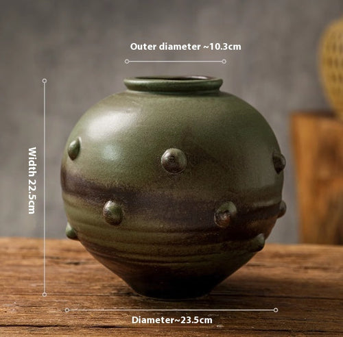 Vintage Ceramic Vase, Mid-ancient And Lonely Style Creative Distressed Ornaments