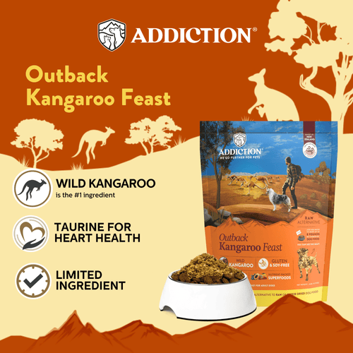 Addiction Outback Kangaroo Feast & Wild Kangaroo & Apples Dry Dog Food Bundle
