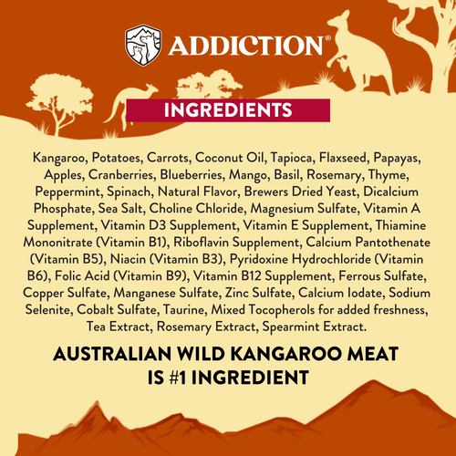 Addiction Kangaroo Air-Dried Dog Food & Treats Duo