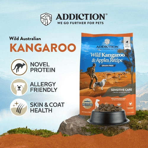 Addiction Kangaroo Dog Food & Treats Bundle