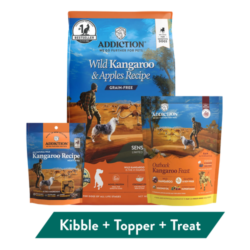 Addiction Kangaroo Dog Food & Treats Bundle