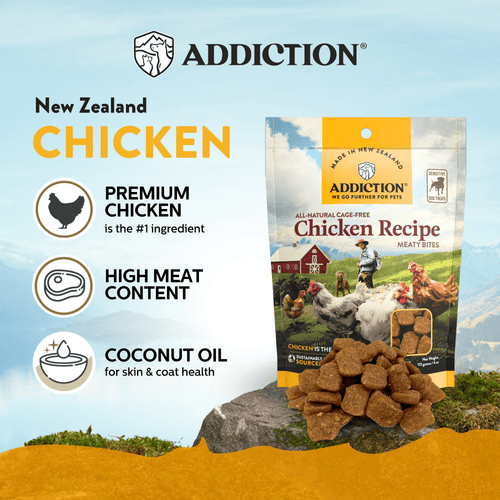 Addiction Meaty Bites Dog Treats Variety Bundle
