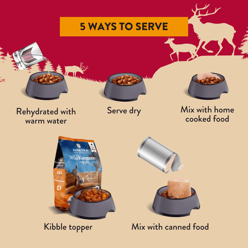 Addiction Venison Air-Dried Dog Food & Treats Duo