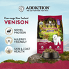 Addiction Viva La Venison Small Breed Dog Food & Meaty Bites Treats Bundle