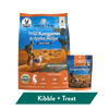 Addiction Wild Kangaroo Dry Dog Food & Meaty Bites Dog Treats Bundle