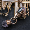 Personality Exaggerated Bull Head Jewelry Crystal Column Amethyst Necklace Pendant