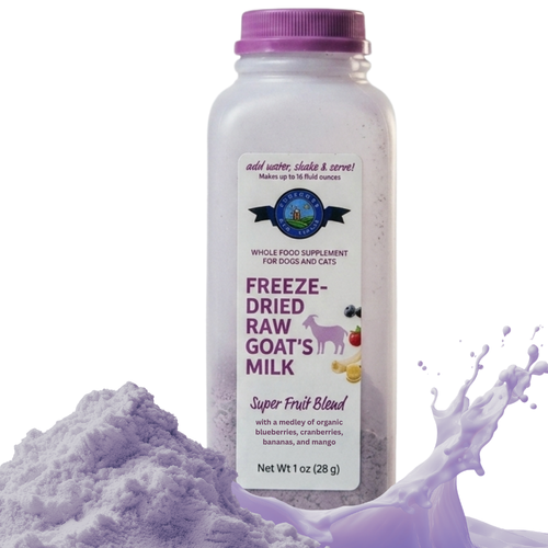 Freeze-Dried Raw Goat Milk Topper- Super Fruit Blend