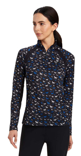 Ariat Womens Sunstopper 2.0 1/4 Zip Long Sleeve Baselayer