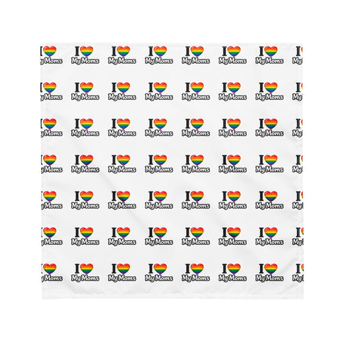 I Love My Moms all-over print bandana