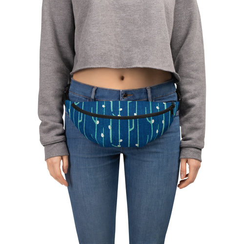 Sebastian & Clementine Blue Shima-Shima Fanny Pack
